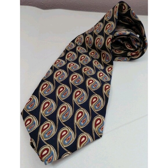 Chaps Other - Vintage Chaps Ralph Lauren 100% Silk Paisley Tie - Made In USA